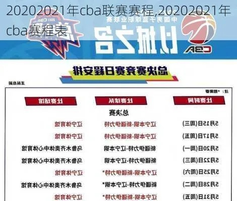 20202021CBA赛程表全介绍（看完这篇你就是球迷中的专家）-第3张图片-www.211178.com_果博福布斯